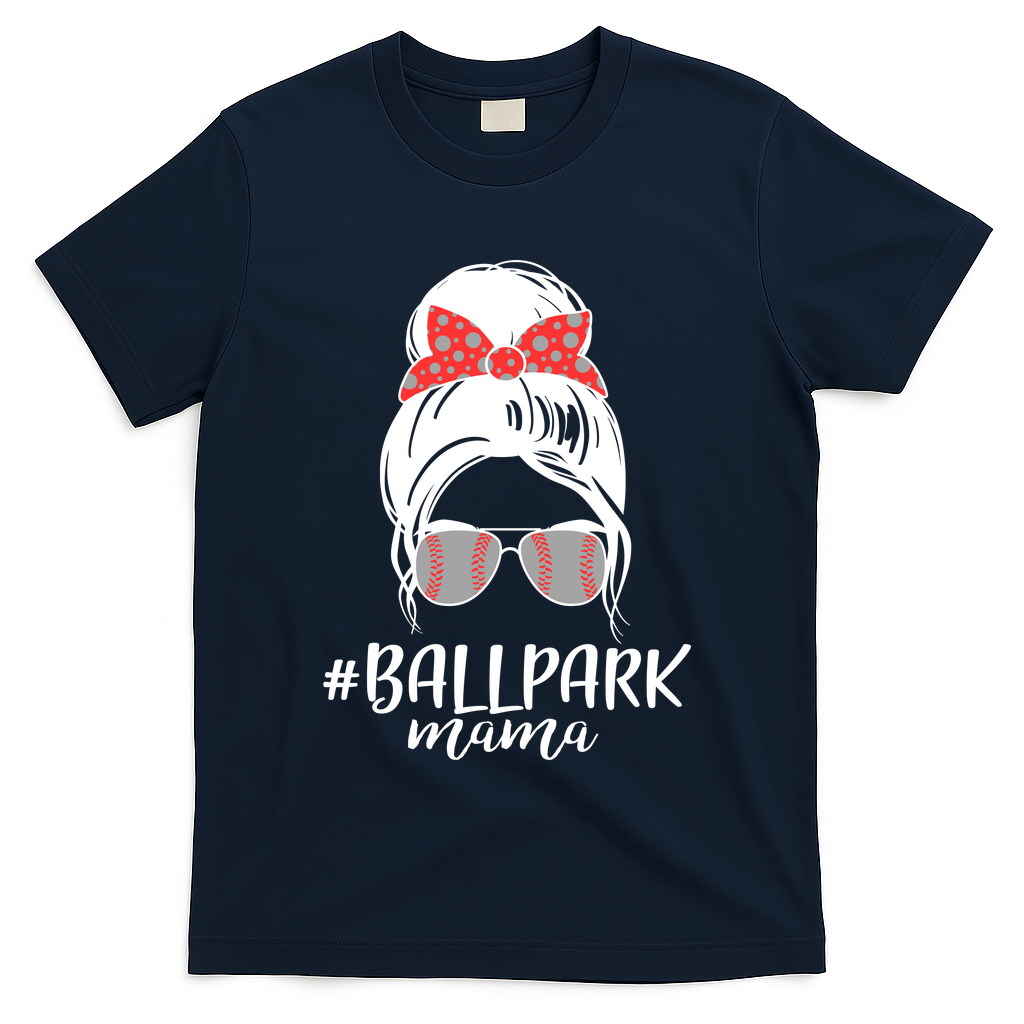 Cute Baseball Ballpark Mama  T-Shirt