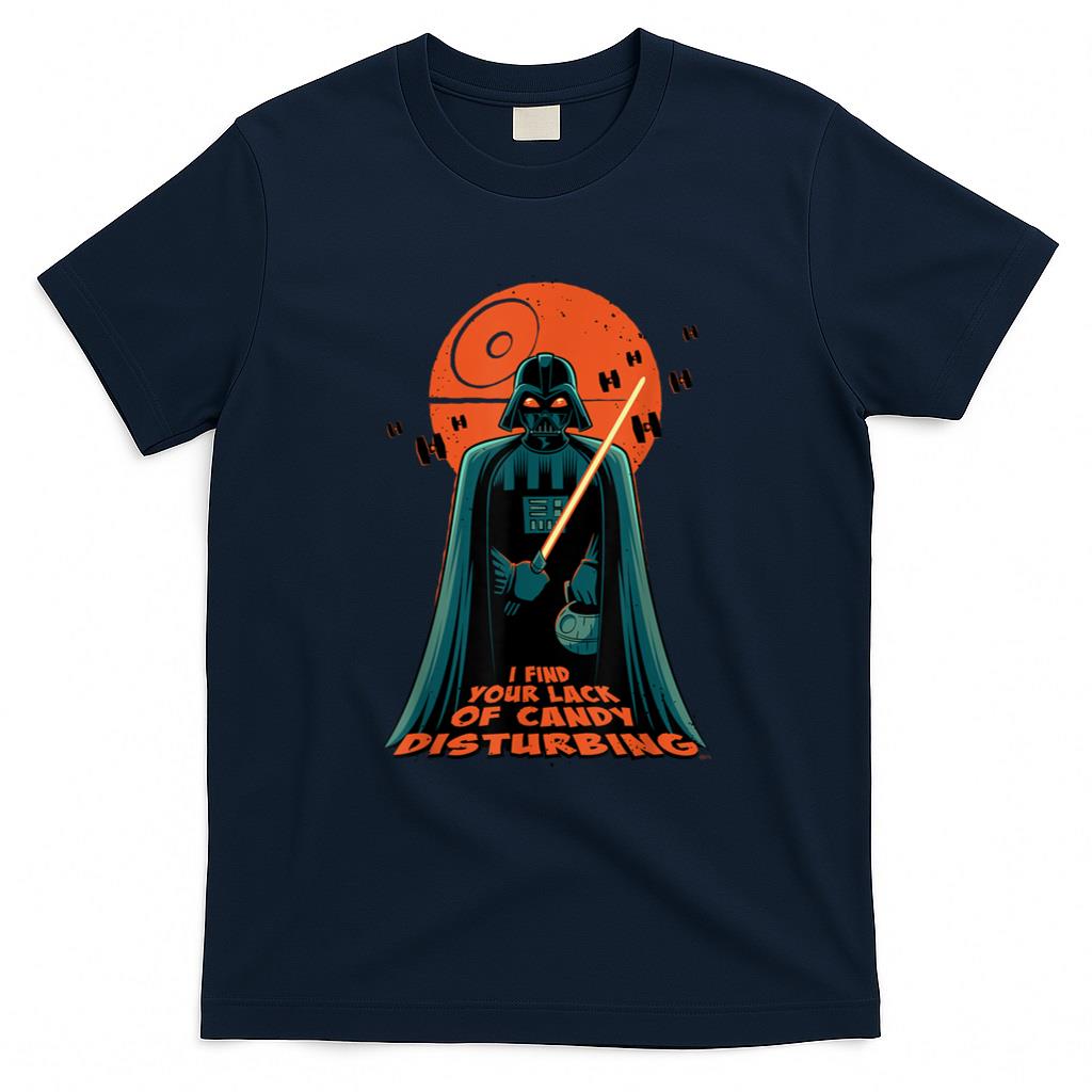 Halloween Shirt - Star Wars Darth Vader Halloween Lack of Candy Disturbing T-Shirt