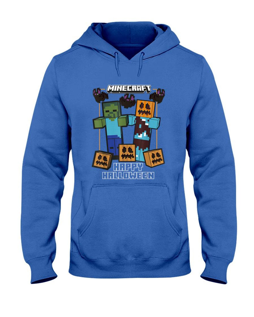 Halloween Shirt - Minecraft Happy Halloween Pumpkin Zombie Fun T-Shirt