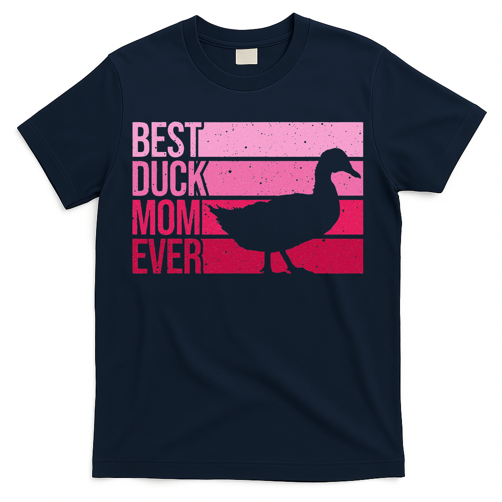 Funny Duck Mom Art For Womens Mother's Day Duck Lovers T-Shirt