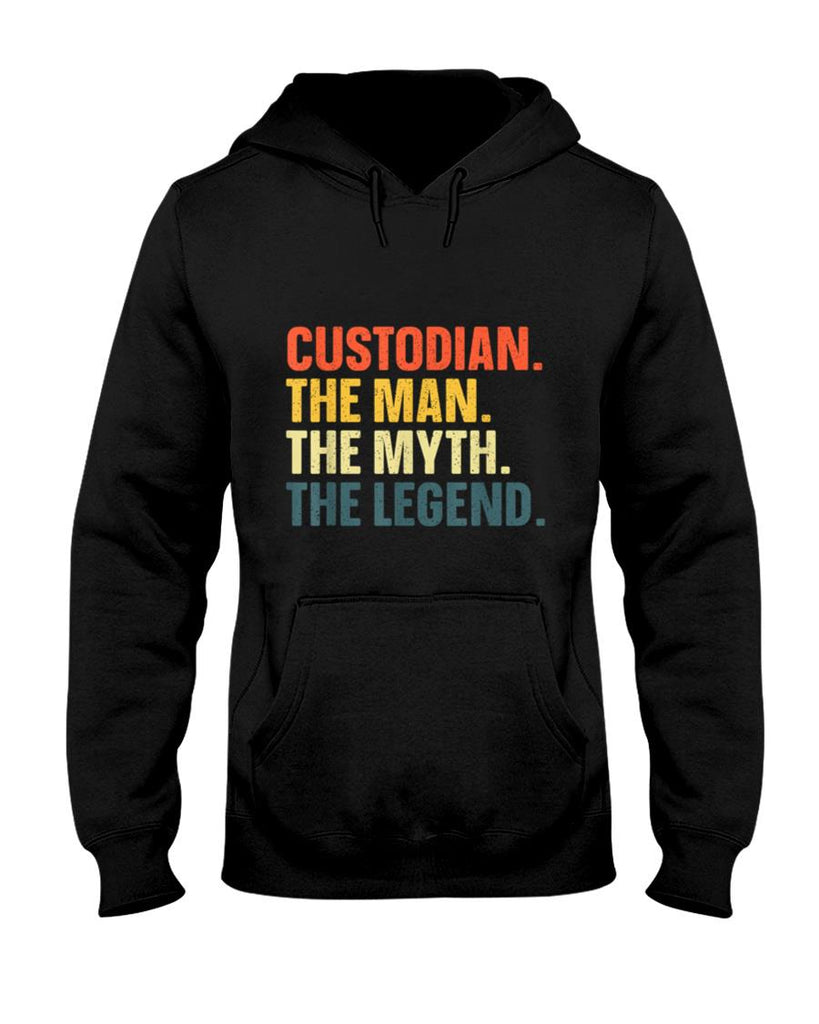 Custodian Art For Men Janitor School Custodian Appreciation T-Shirt
