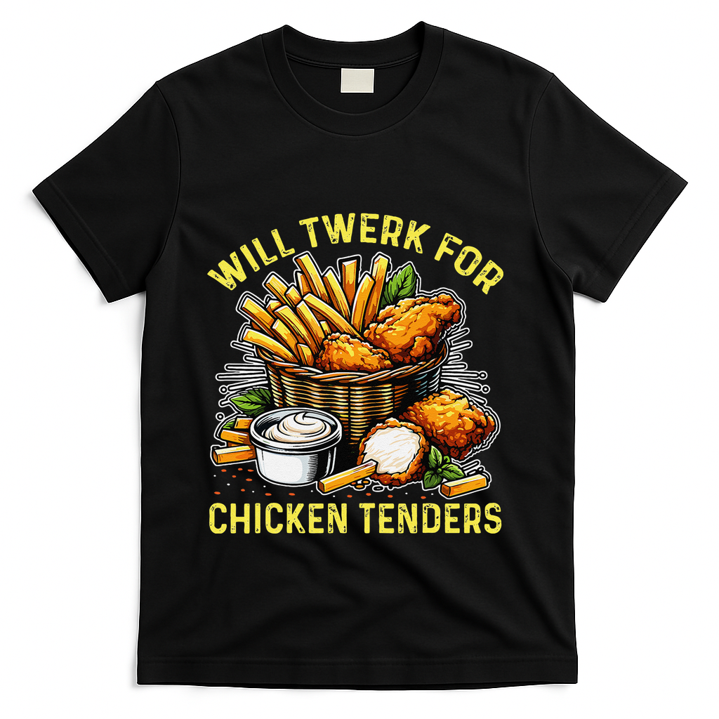 Will Twerk For Chicken Tenders Funny T-Shirt