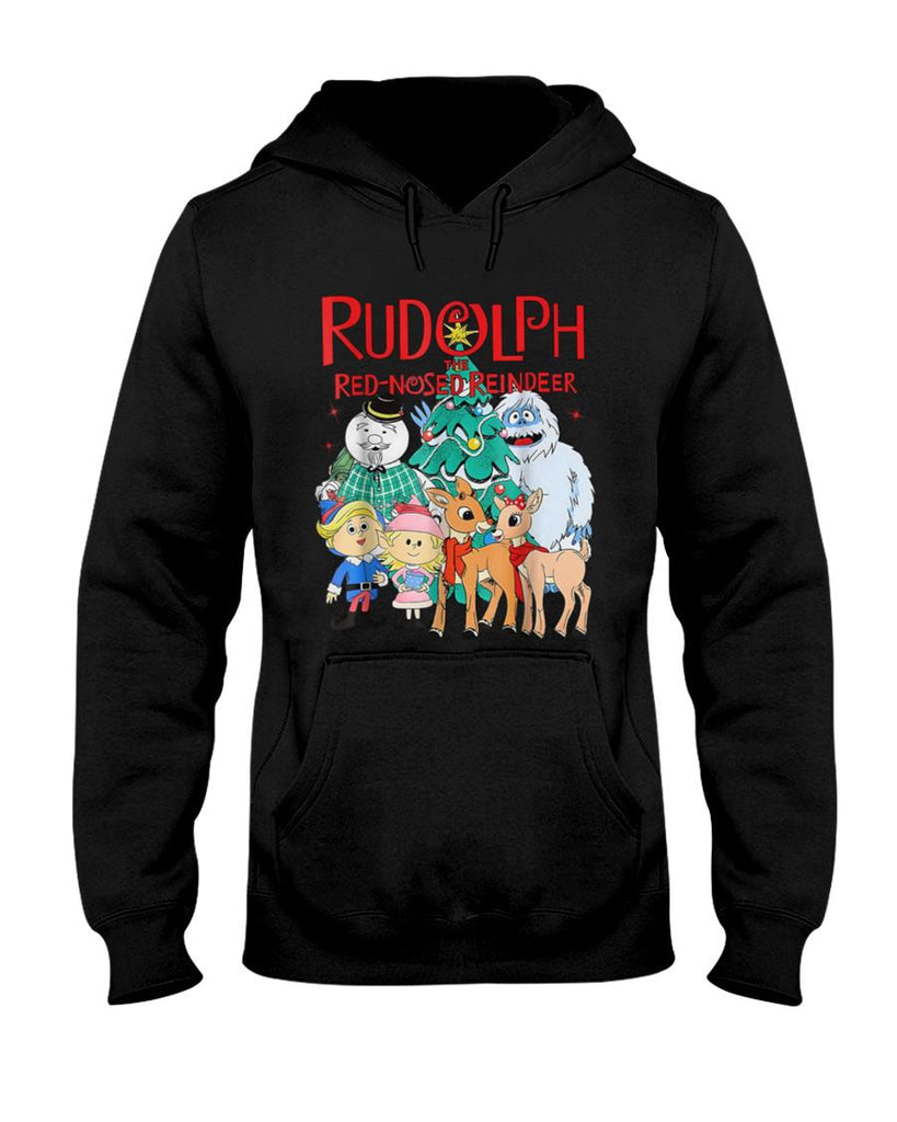Funny Cute Rudolph The Red Nosed Reindeer Christmas Tree T-Shirt