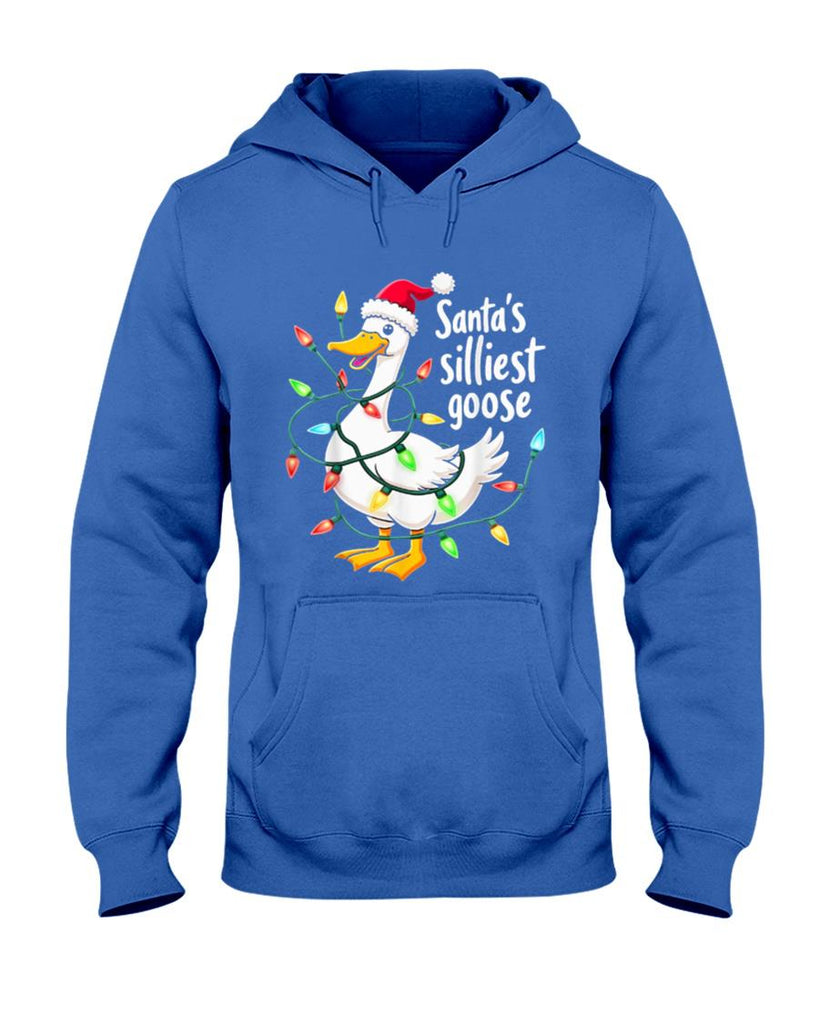 Santas Silliest Goose Funny Christmas Tee T-Shirt