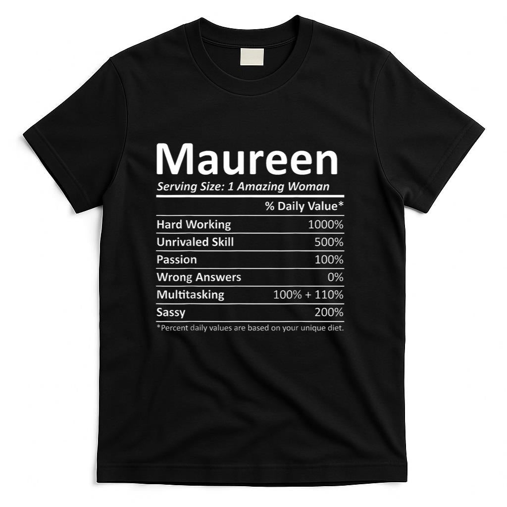 MAUREEN Nutrition Personalized Name Funny Christmas Gift T-Shirt