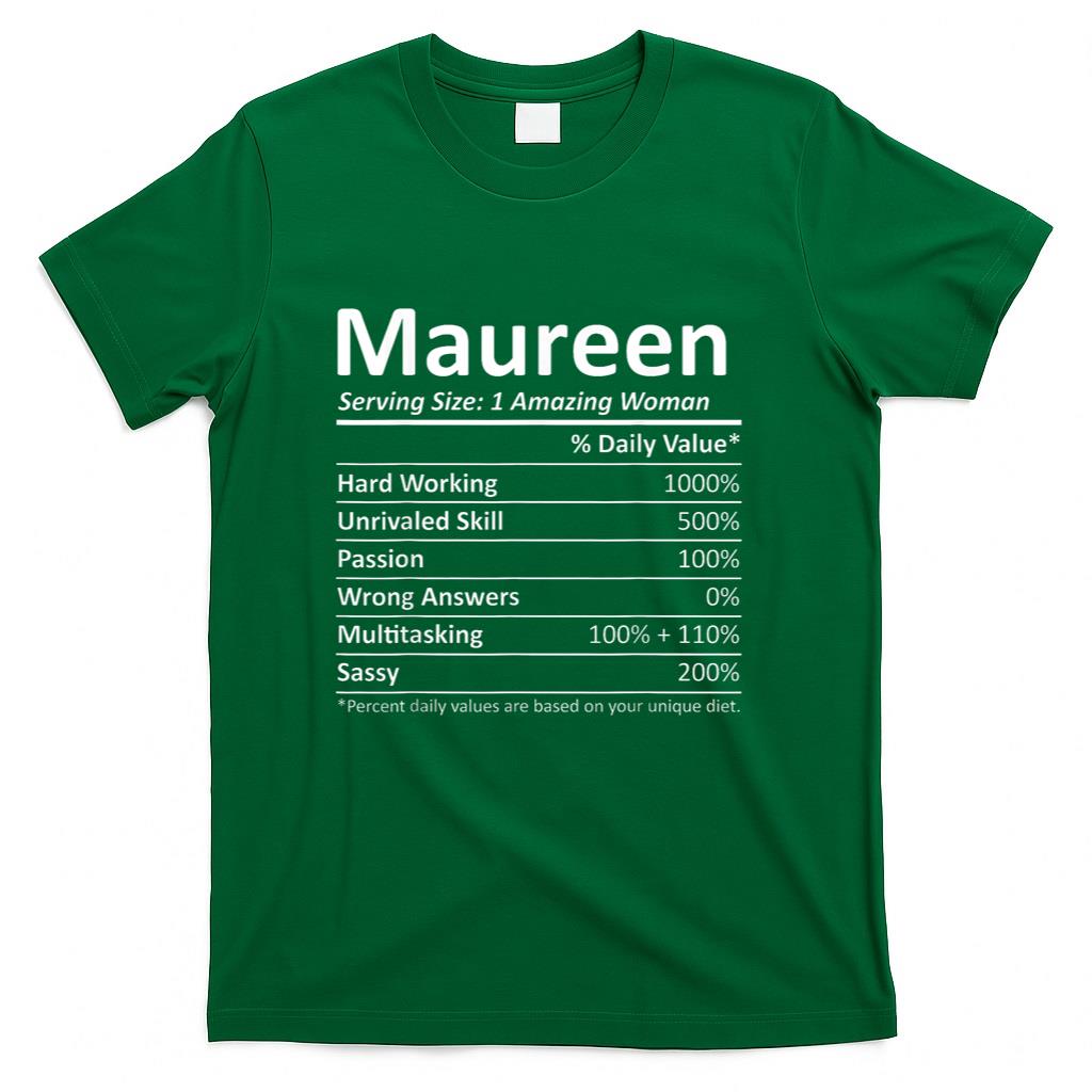 MAUREEN Nutrition Personalized Name Funny Christmas Gift T-Shirt