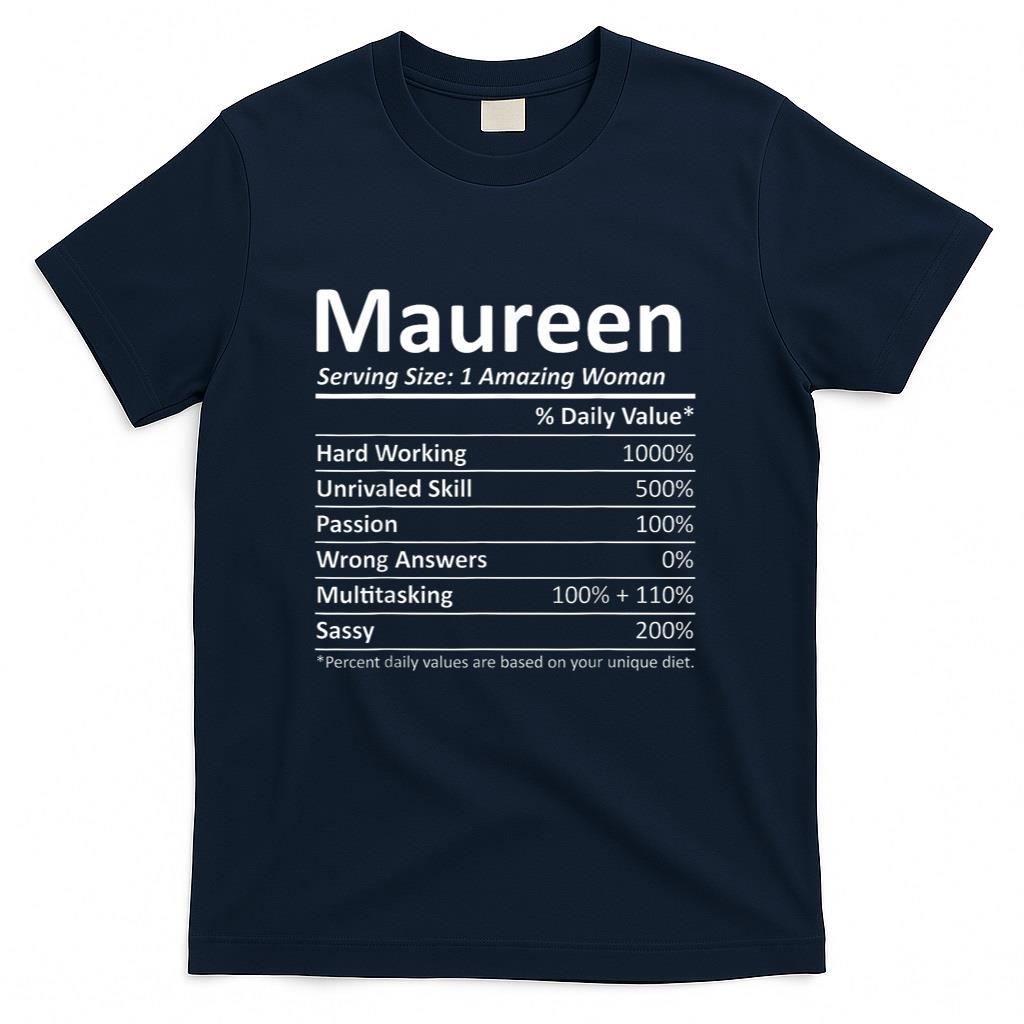 MAUREEN Nutrition Personalized Name Funny Christmas Gift T-Shirt