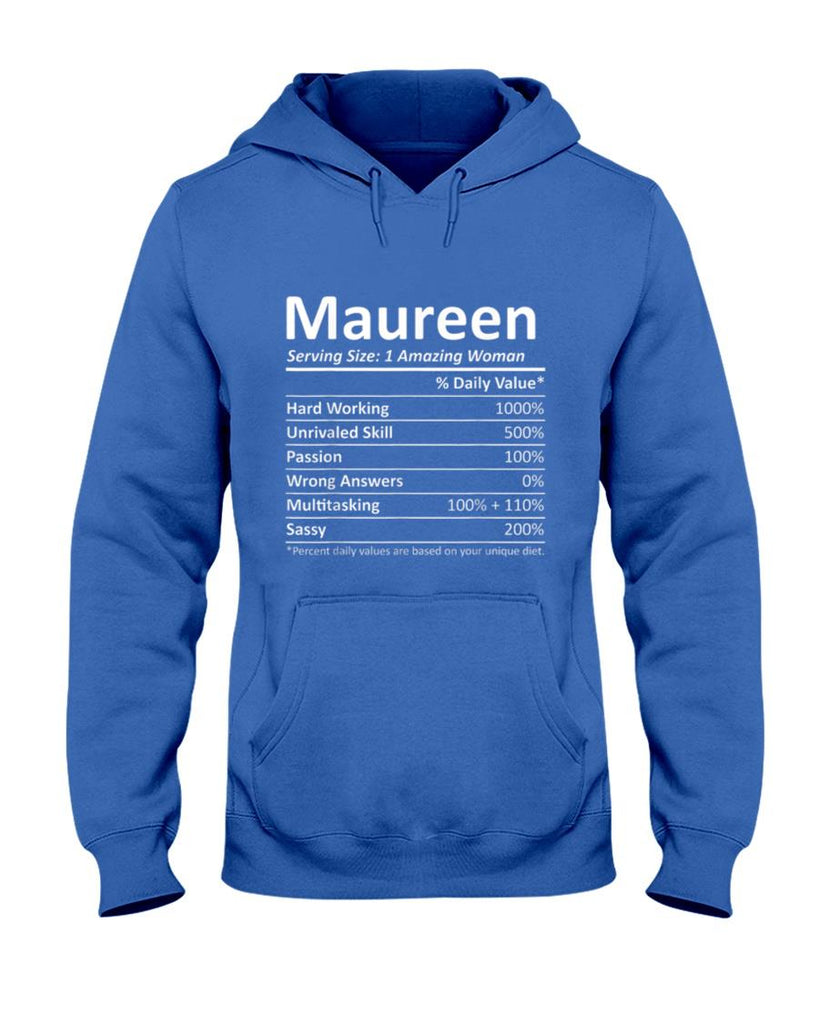 MAUREEN Nutrition Personalized Name Funny Christmas Gift T-Shirt