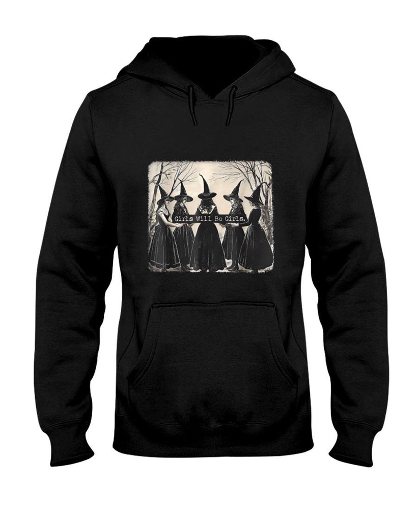 Halloween Shirt - Girl Will Be Girl Witch Halloween T-Shirt