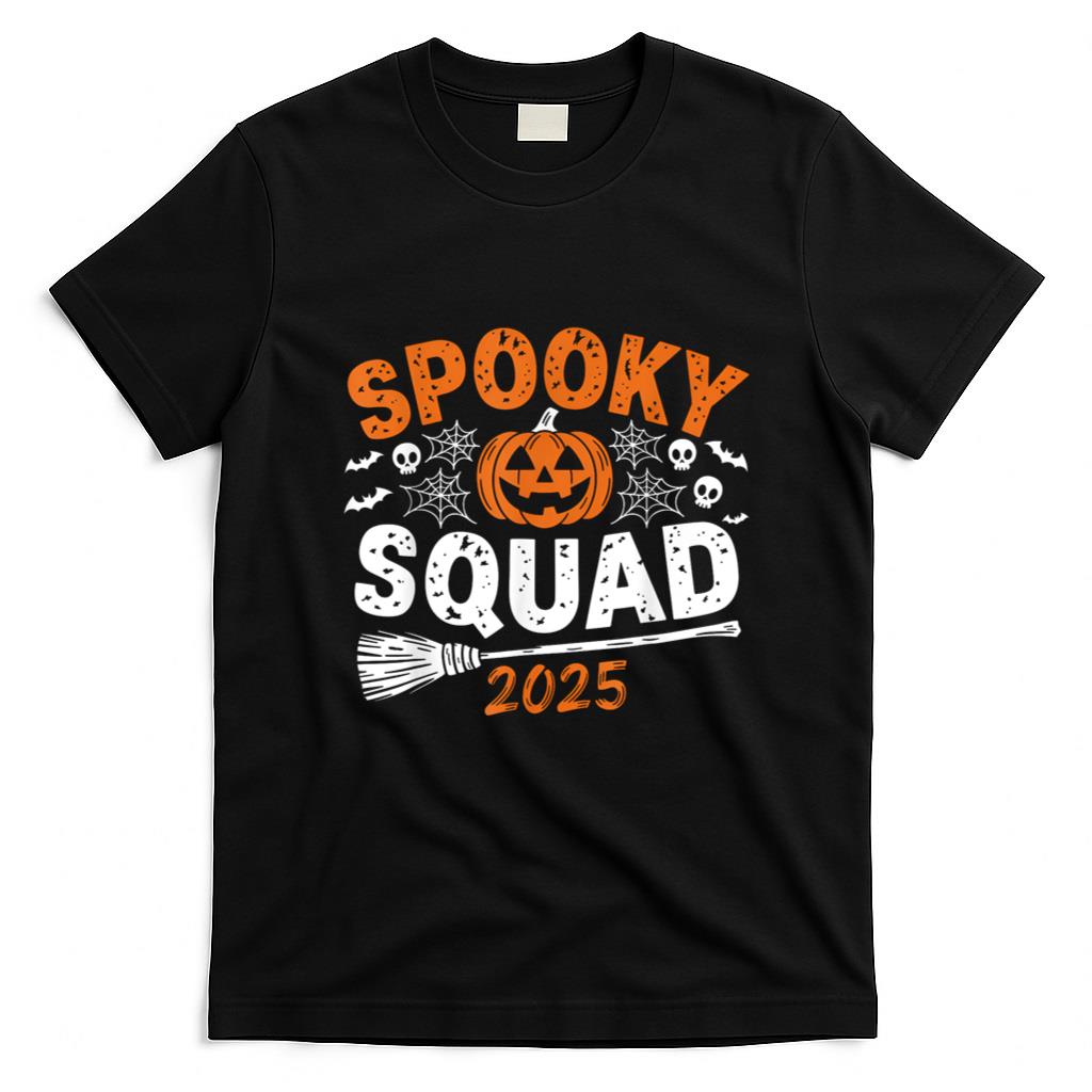 Halloween Shirt - Spooky Squad 2025 Matching Family Halloween Costume T-Shirt