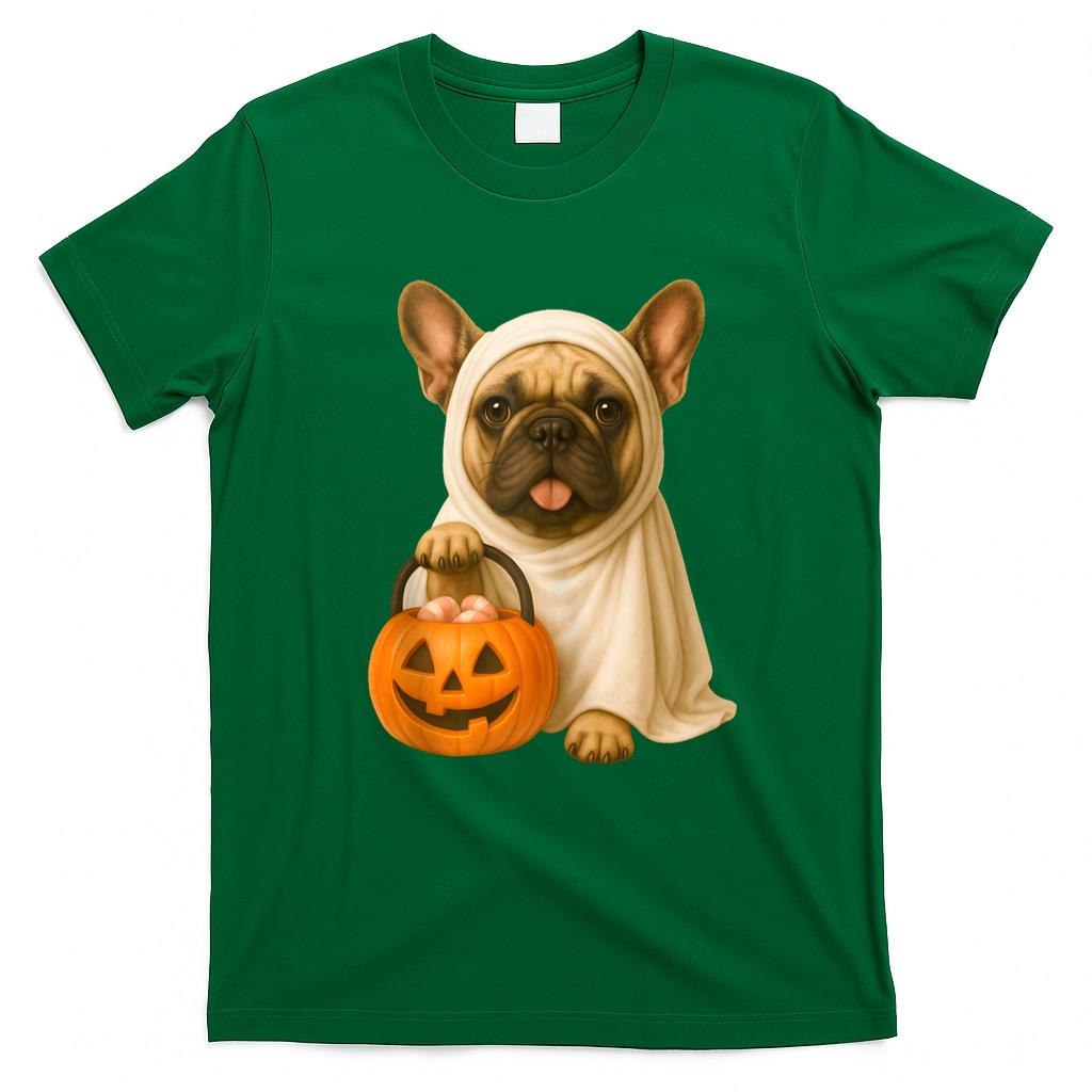 Pet Mom Halloween Shirt - Cute Halloween Frenchie Ghost Dog Pumpkin French Bulldog Tank Top