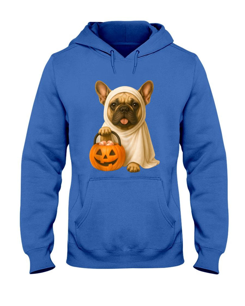 Pet Mom Halloween Shirt - Cute Halloween Frenchie Ghost Dog Pumpkin French Bulldog Tank Top