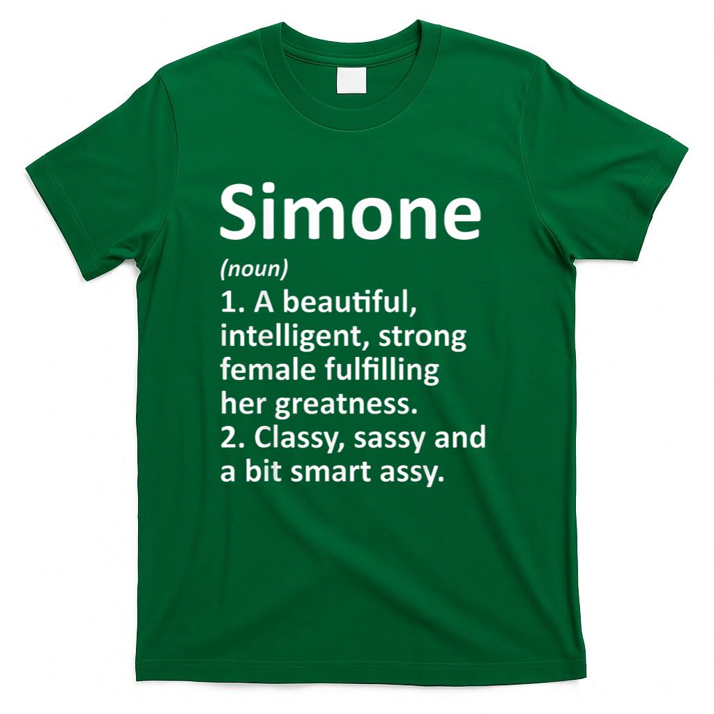 SIMONE Definition Personalized Name Funny Christmas Gift T-Shirt