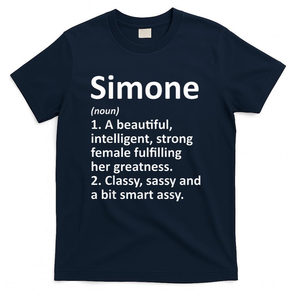 SIMONE Definition Personalized Name Funny Christmas Gift T-Shirt