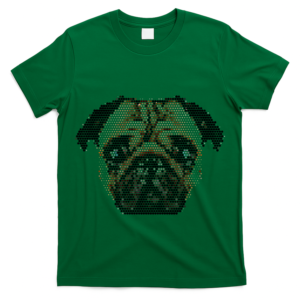 Pixelated Pug Dog T-Shirt