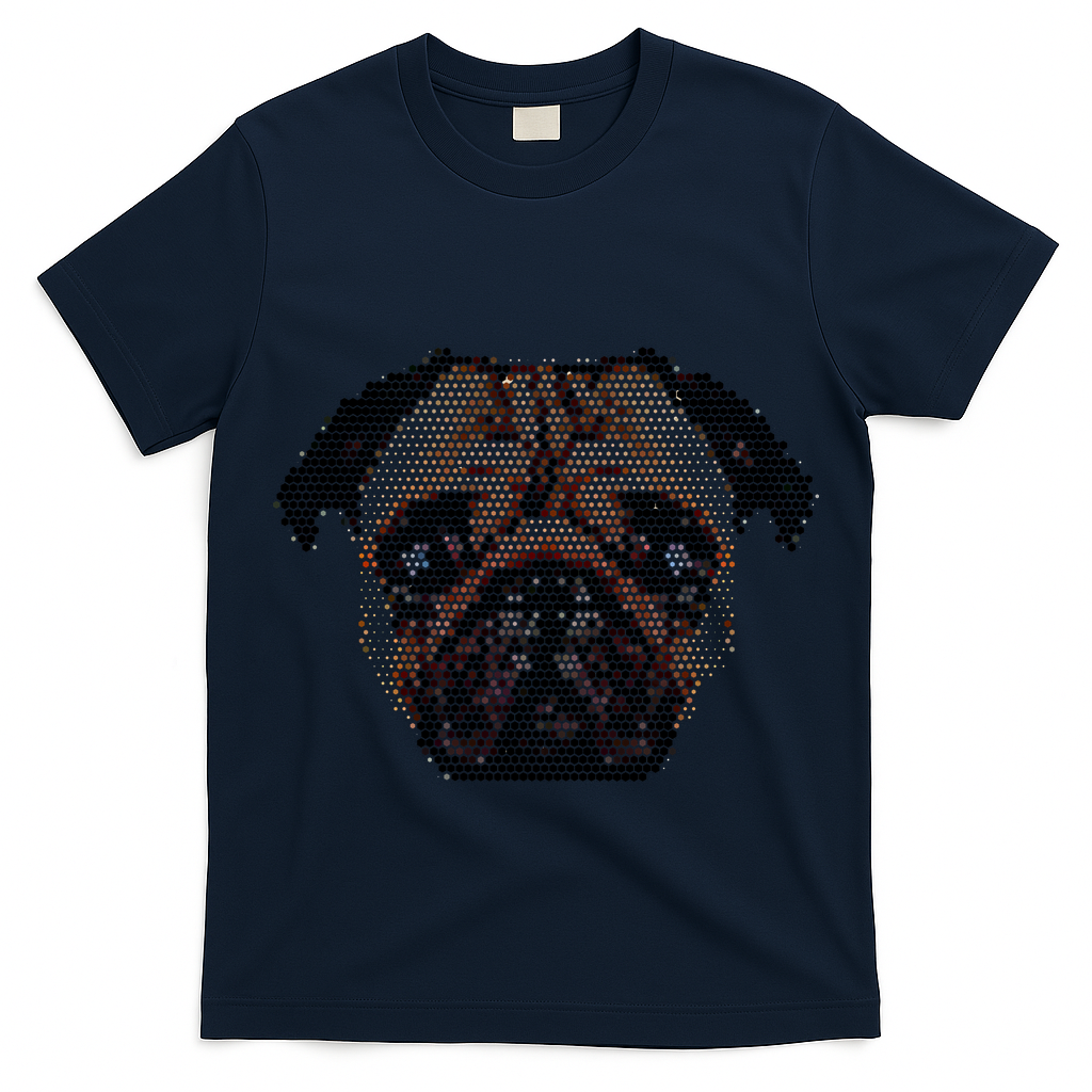 Pixelated Pug Dog T-Shirt