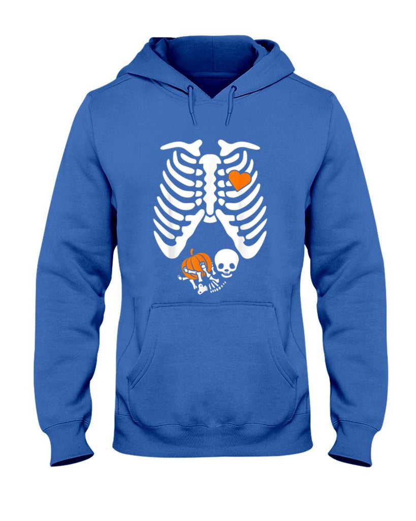 Halloween Shirt - Women Skeleton Pregnancy Announcement Mom Halloween T-Shirt