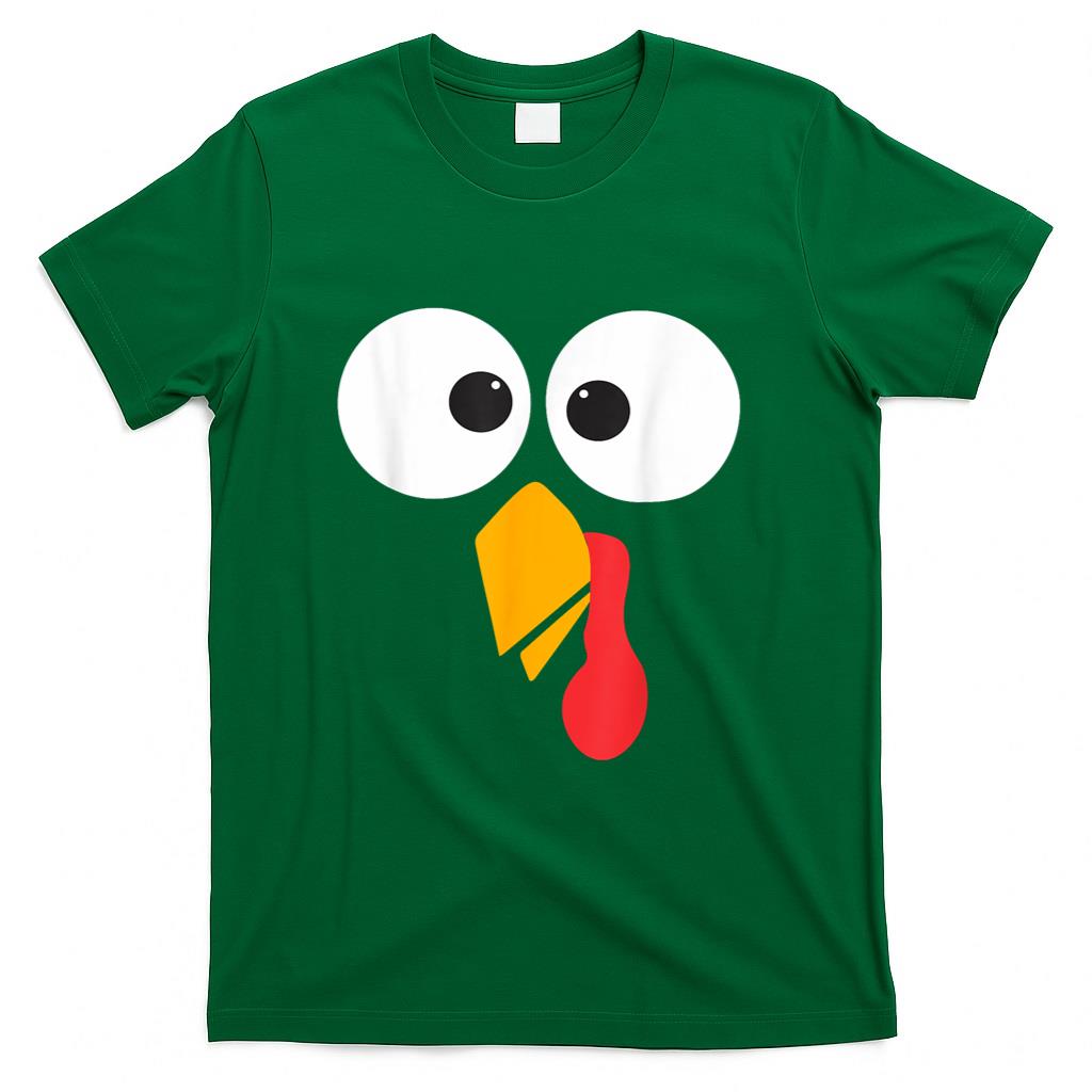 Thanksgiving Turkey Face Matching Family Costume Cute Kids T-Shirt