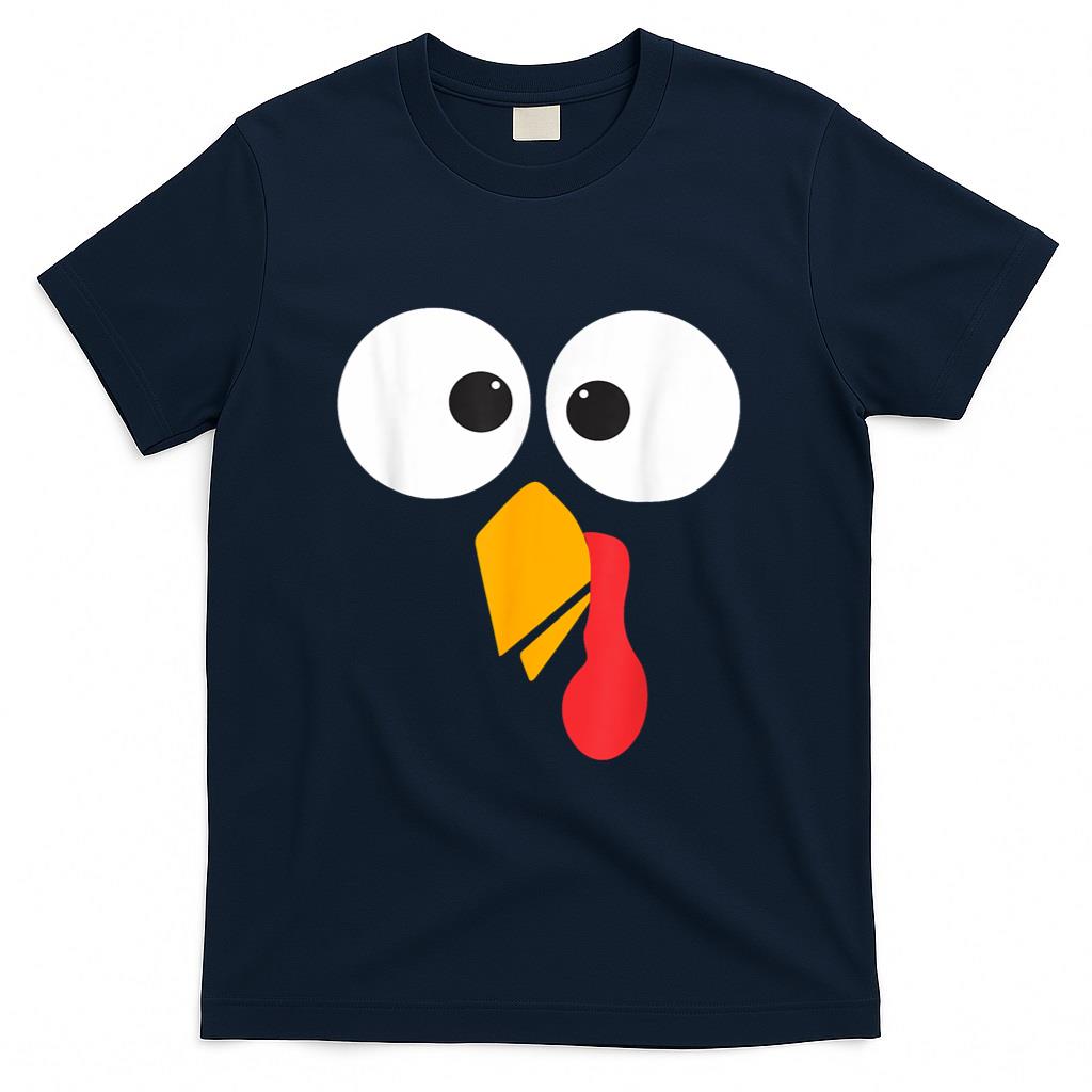 Thanksgiving Turkey Face Matching Family Costume Cute Kids T-Shirt