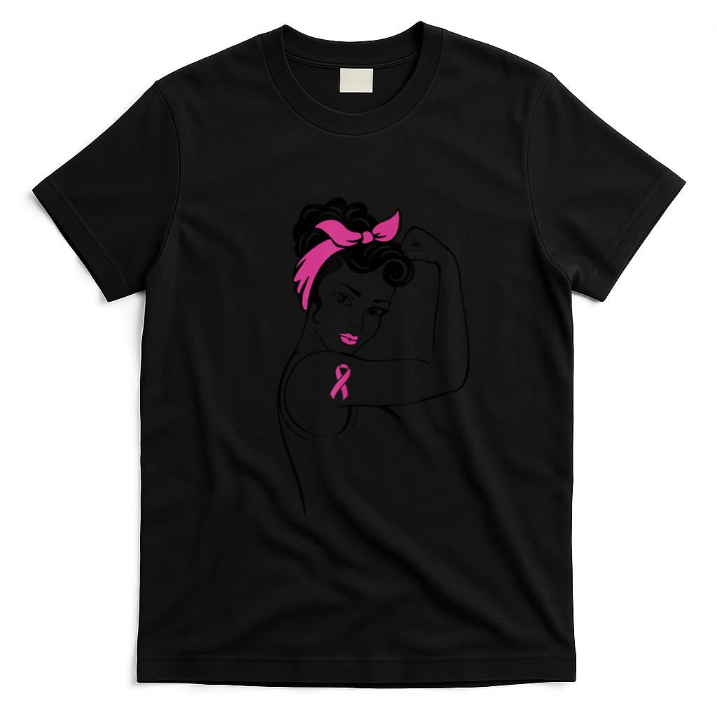 Fight Like a Hero Breast Cancer Awareness Hope Pink Ribbon T-Shirt
