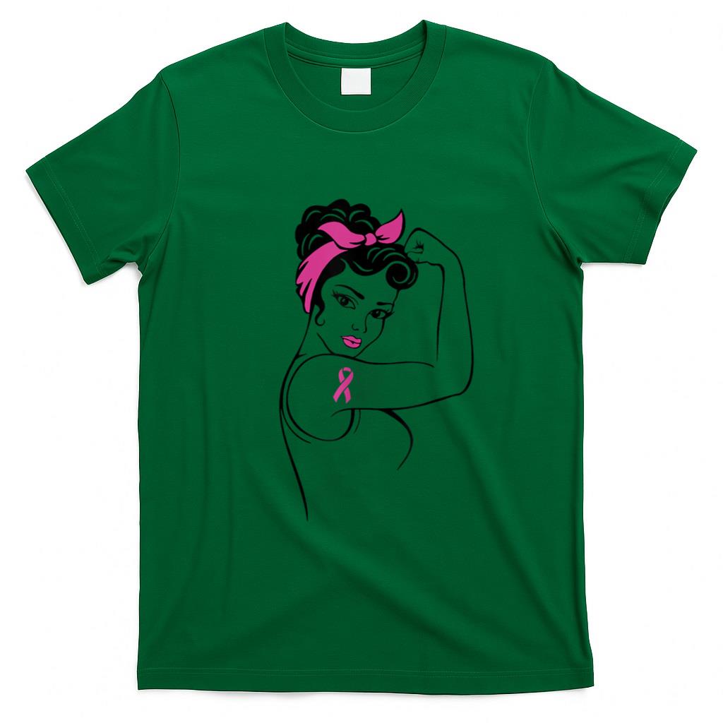 Fight Like a Hero Breast Cancer Awareness Hope Pink Ribbon T-Shirt