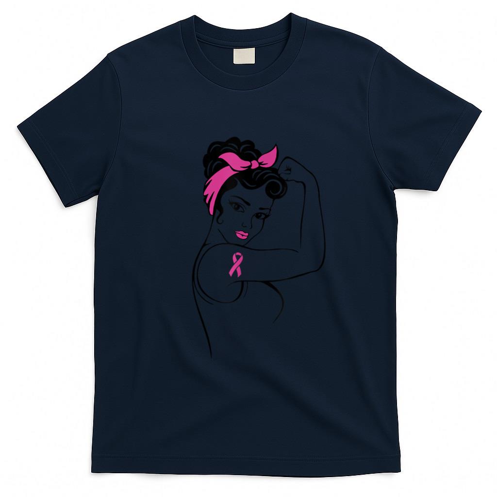 Fight Like a Hero Breast Cancer Awareness Hope Pink Ribbon T-Shirt
