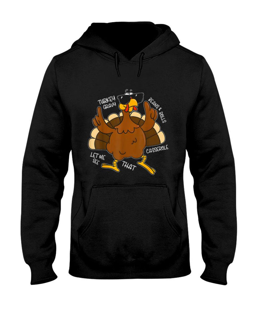 Turkey Gravy Beans and Rolls Casserole Funny Thanksgiving T-Shirt_1