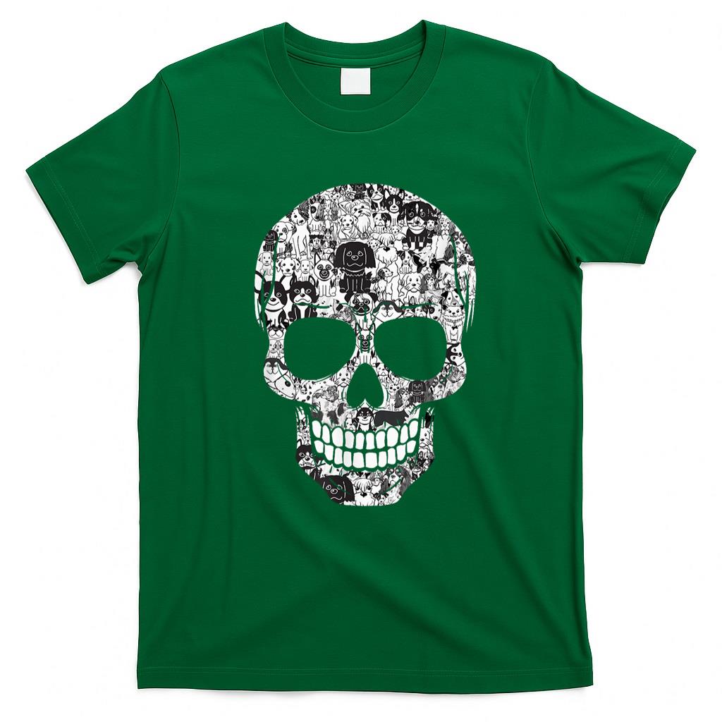 Pet Mom Halloween Shirt - Dog Skull tee Doggies Skeleton Halloween Costume Skull dogs Men Women T-Shirt