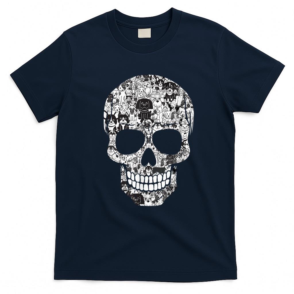 Pet Mom Halloween Shirt - Dog Skull tee Doggies Skeleton Halloween Costume Skull dogs Men Women T-Shirt
