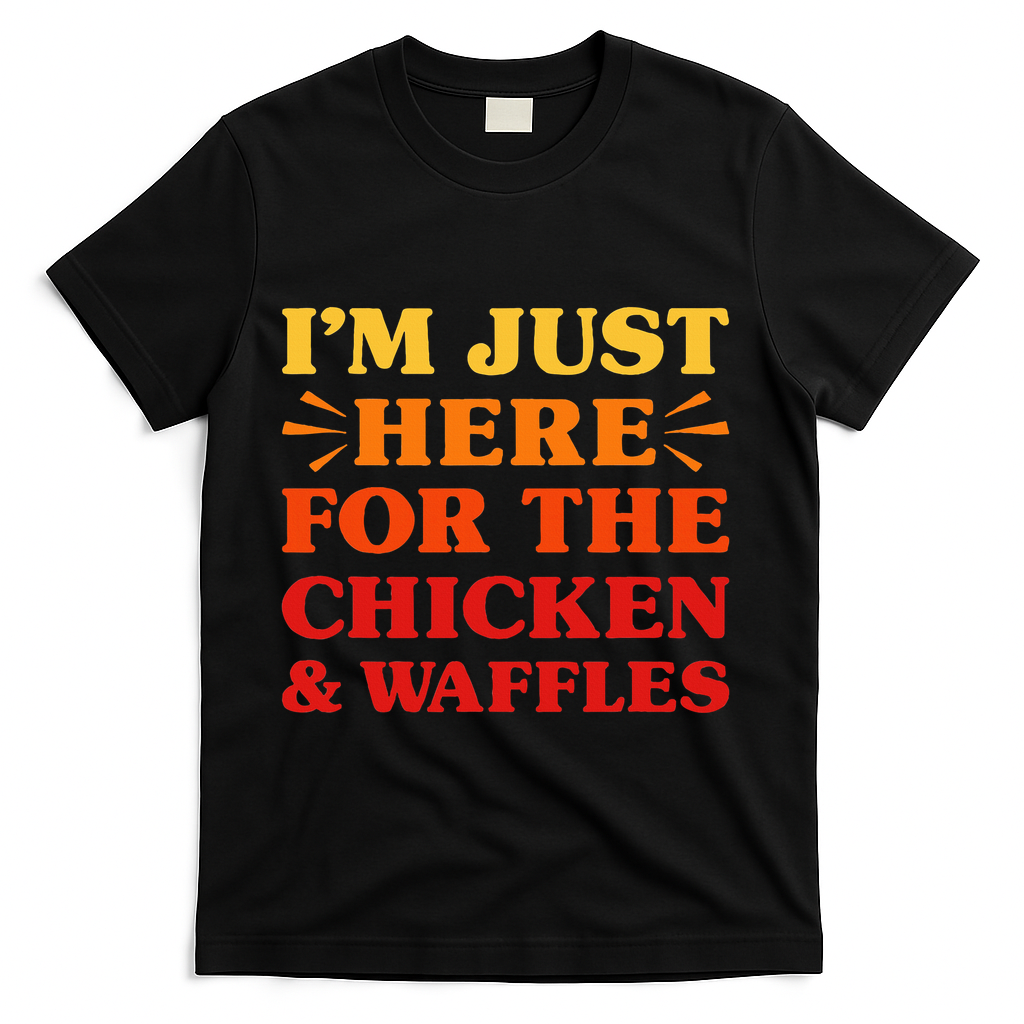 Chicken And Waffles I Love Chicken And Waffles Funny Food T-Shirt