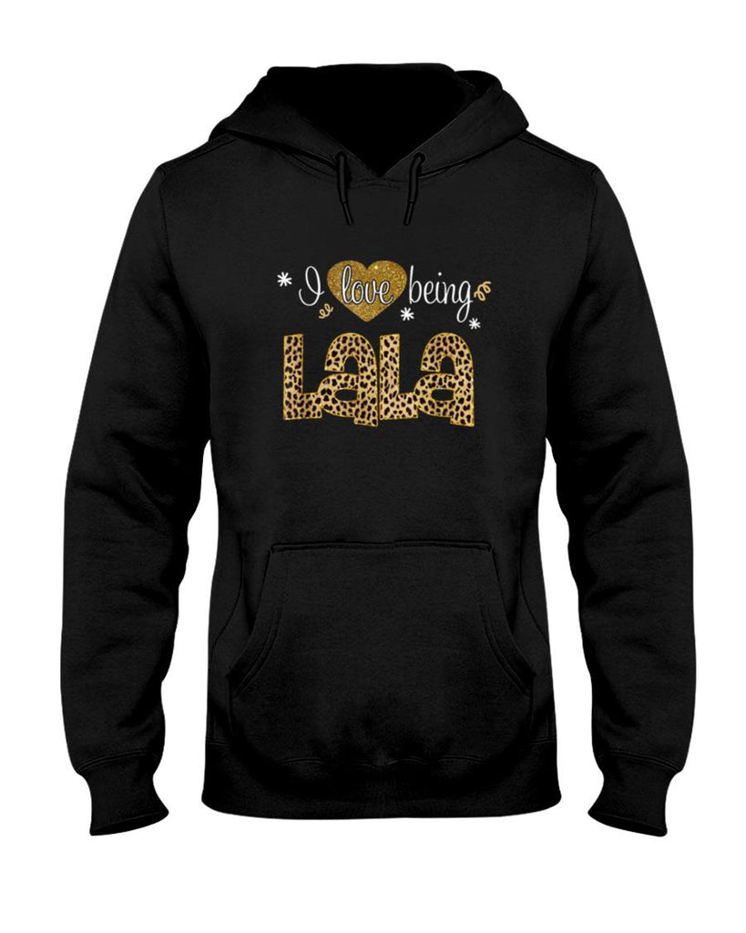 I Love Being Lala leopard plaid- Christmas gift T-Shirt