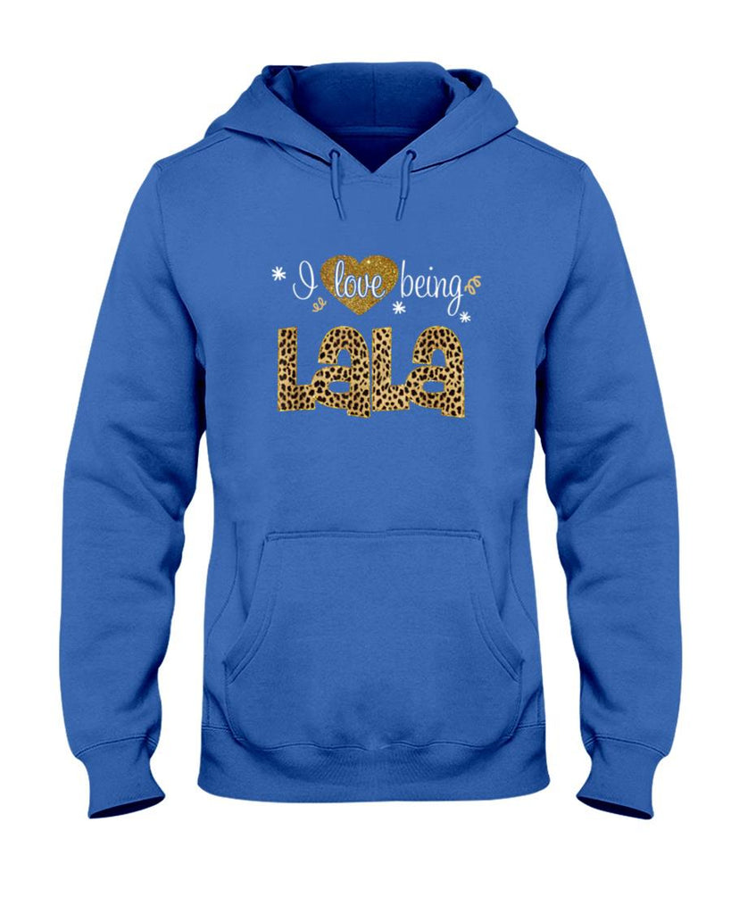 I Love Being Lala leopard plaid- Christmas gift T-Shirt