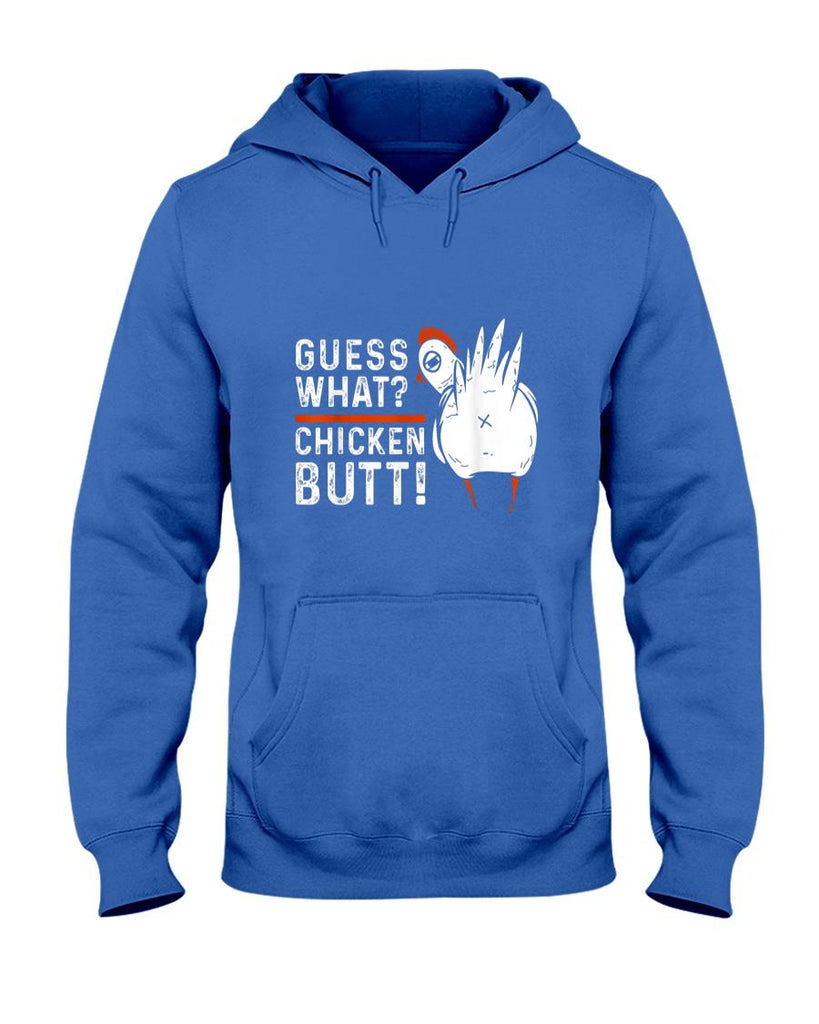 Funny Tees - Funny Guess What Chicken Butt! White Design T-Shirts T-Shirt