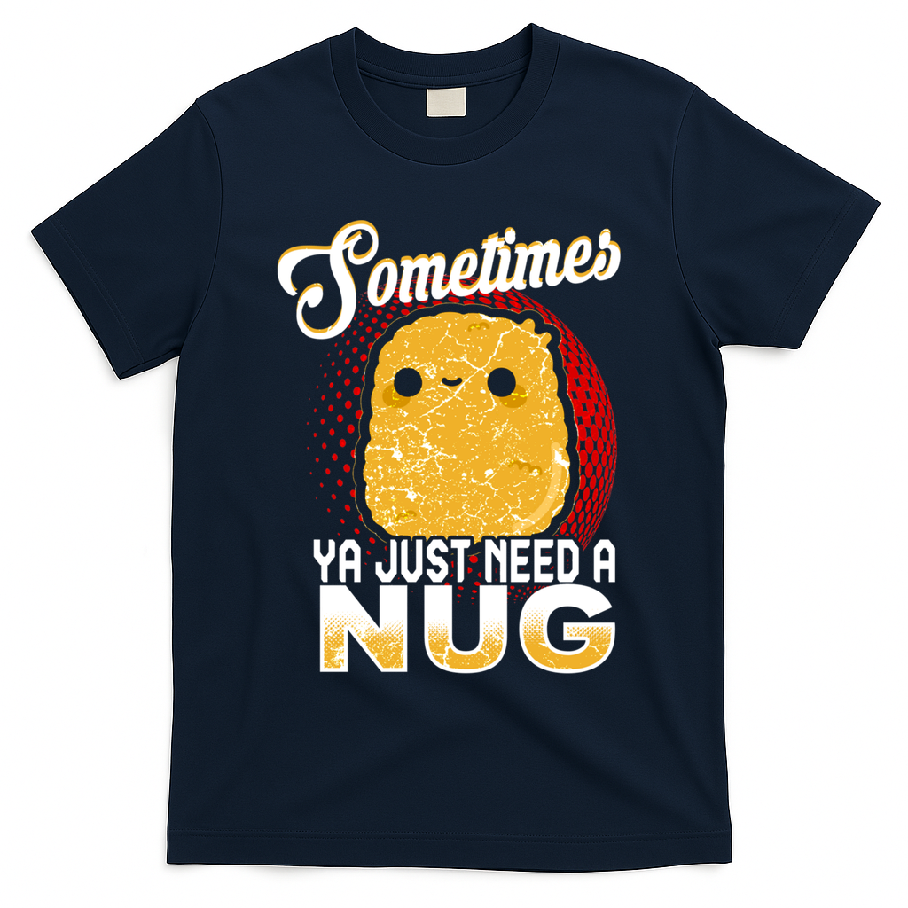 Funny Chicken Nugget Fast Food Cool Gift T-Shirt