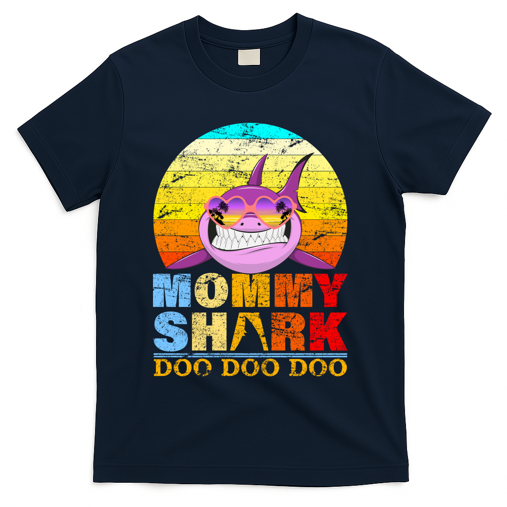 Funny Beach Mommy Shark Doo T-Shirt