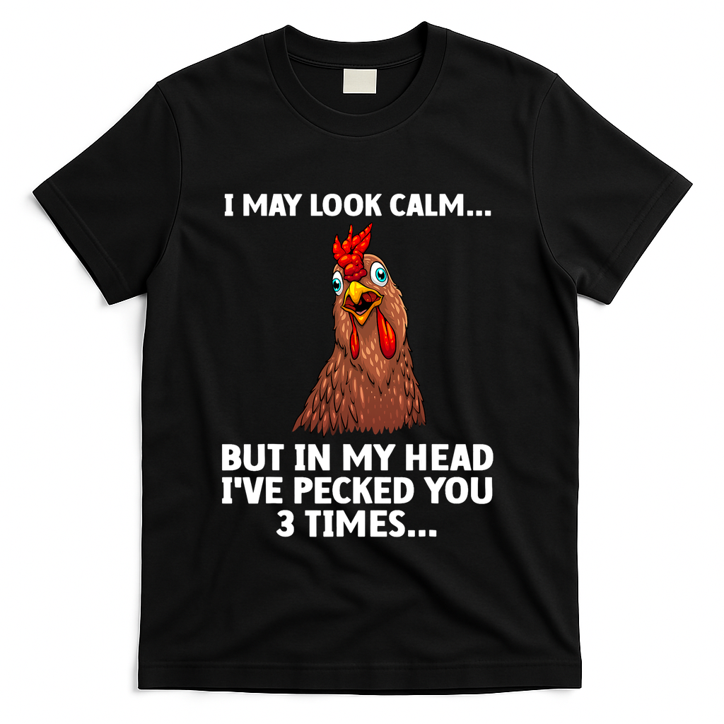 Funny Chicken Design Poultry Chicken Farmer T-Shirt