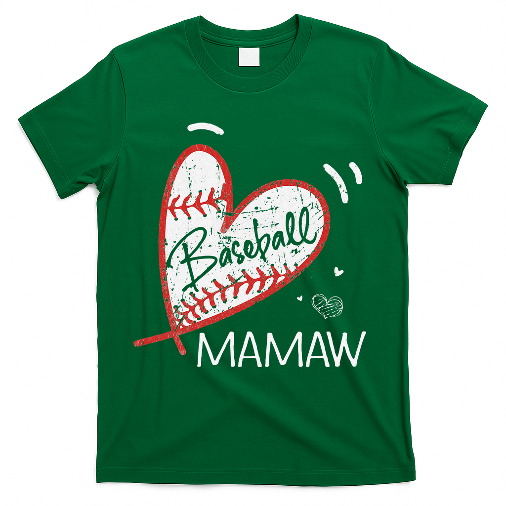 Baseball Mamaw For Grandma Women Mother's Day Gifts T-Shirt
