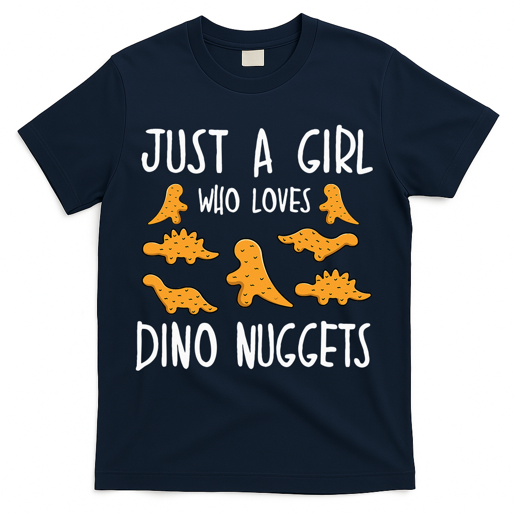 Just a Who Loves Dino Nuggets Merch Chicken Nuggets T-Shirt
