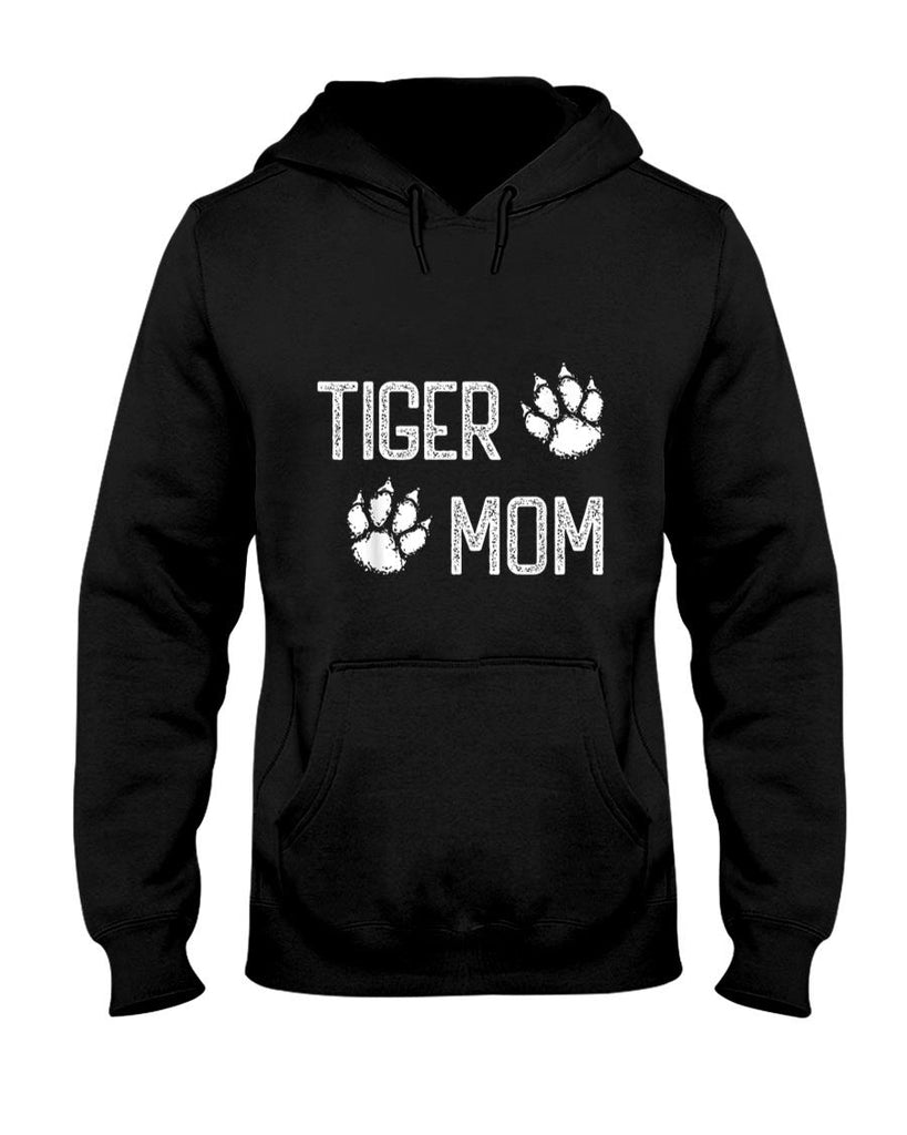Pet Mom Halloween Shirt - Halloween Tiger mom paw print footprint tigers lover cute T-Shirt