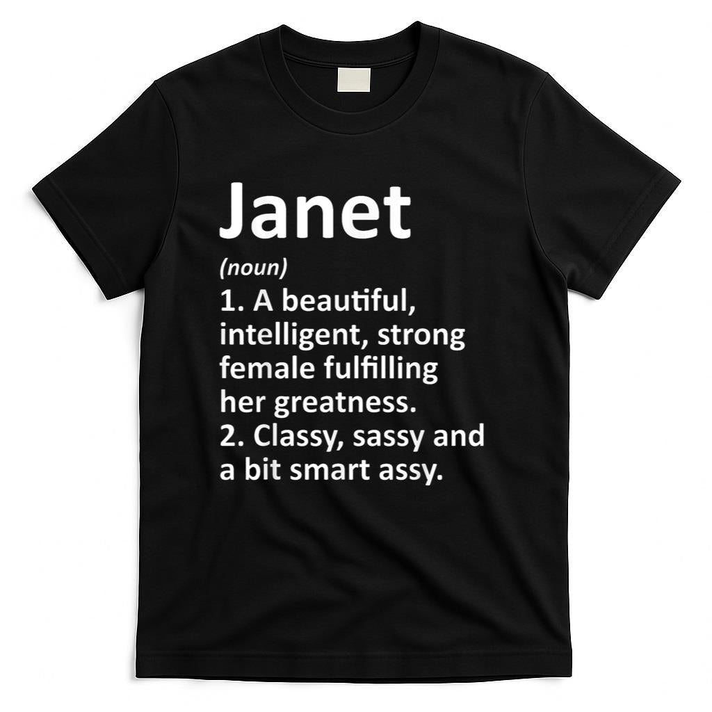 JANET Definition Personalized Name Funny Christmas Gift T-Shirt