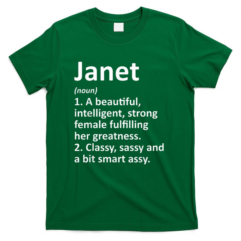 JANET Definition Personalized Name Funny Christmas Gift T-Shirt