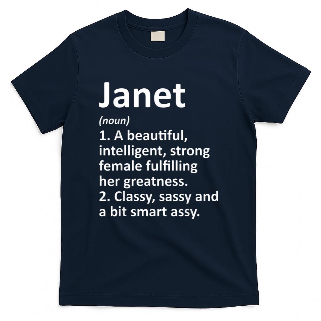 JANET Definition Personalized Name Funny Christmas Gift T-Shirt