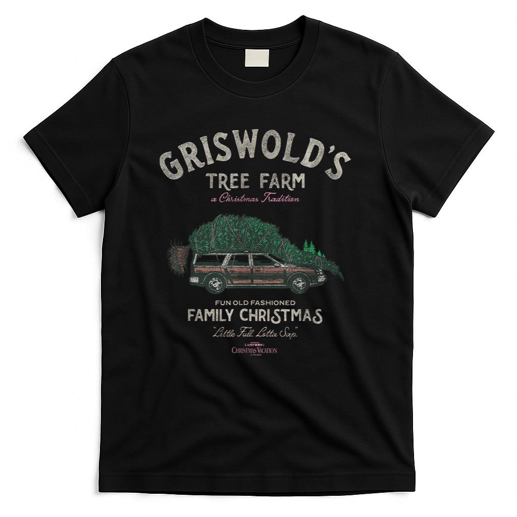National Lampoons Christmas Vacation T-Shirt - Unisex-Adults Black Small Short Sleeve Crew