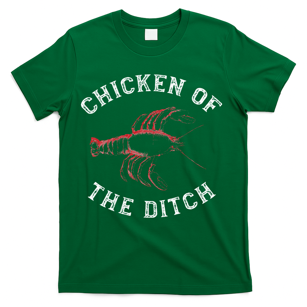 Crawfish Chicken Ditch Retro Cajun Food Gift T-Shirt
