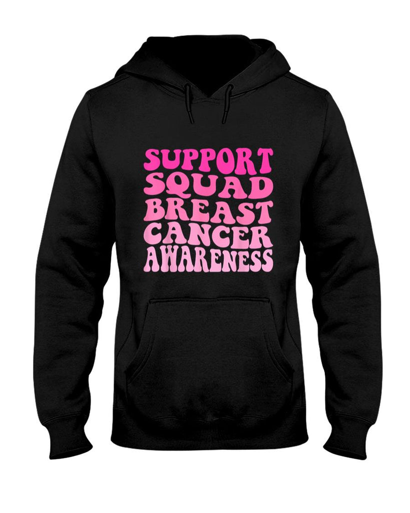 Groovy Support Squad Breast Cancer Pink Warriors Awareness T-Shirt
