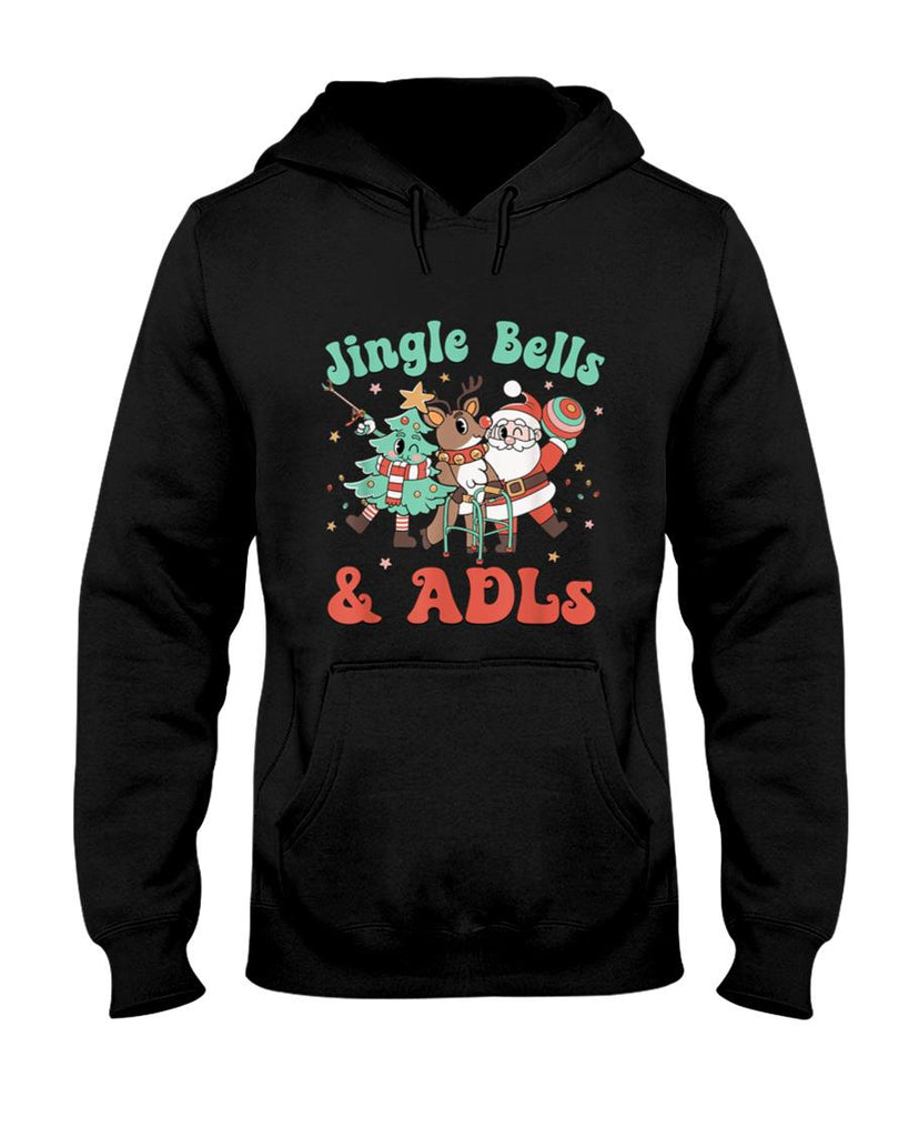 Occupational Therapy Christmas Reindeer Santa ADLS New OT T-Shirt