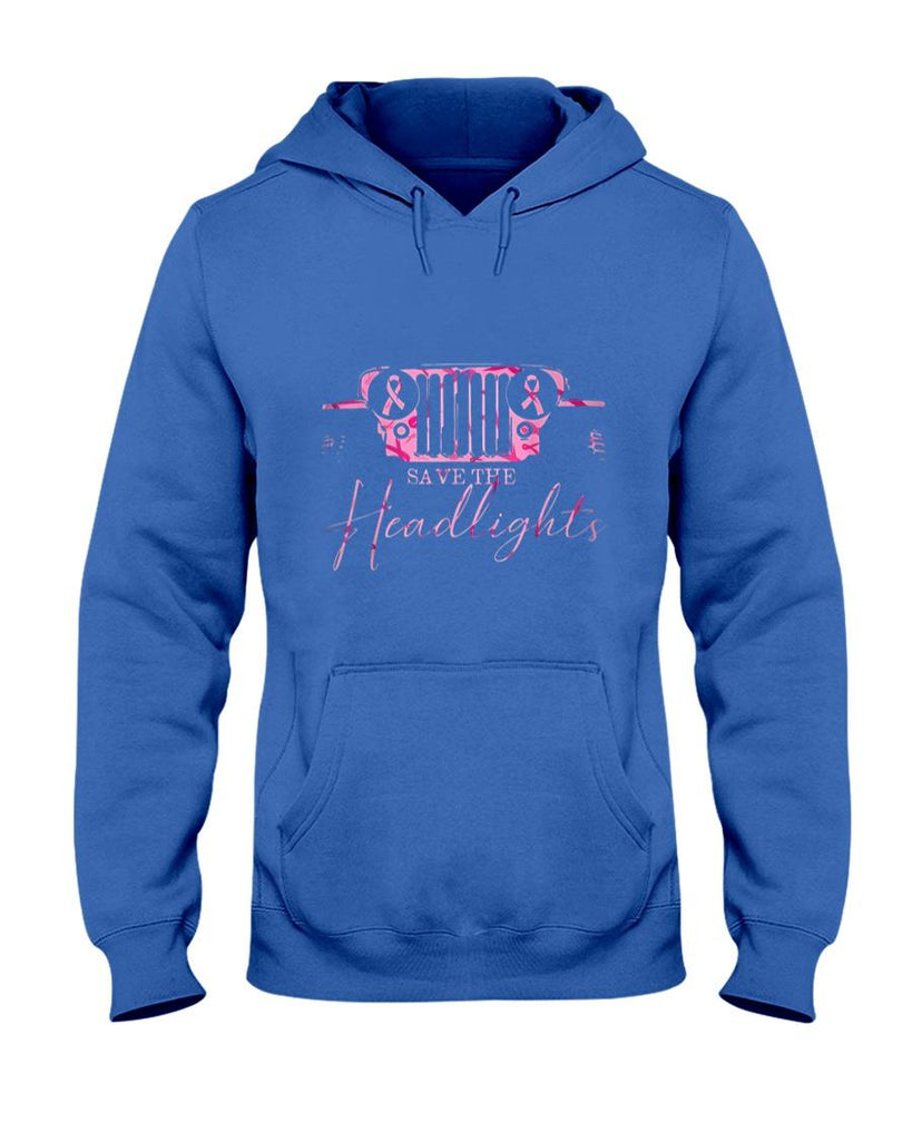 Car Save The Headlights Breast Cancer Fighters Pink Ribbon T-Shirt