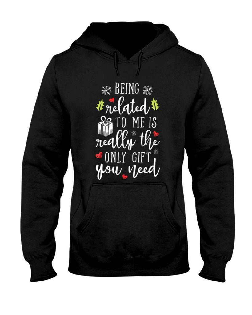 Being Related To Me Funny Christmas Family Xmas Pajamas Gift Short Sleeve T-Shirt