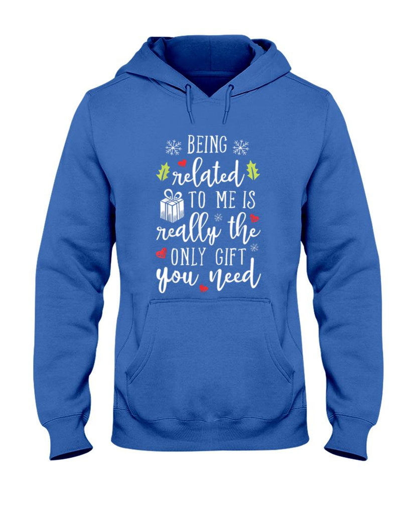 Being Related To Me Funny Christmas Family Xmas Pajamas Gift Short Sleeve T-Shirt