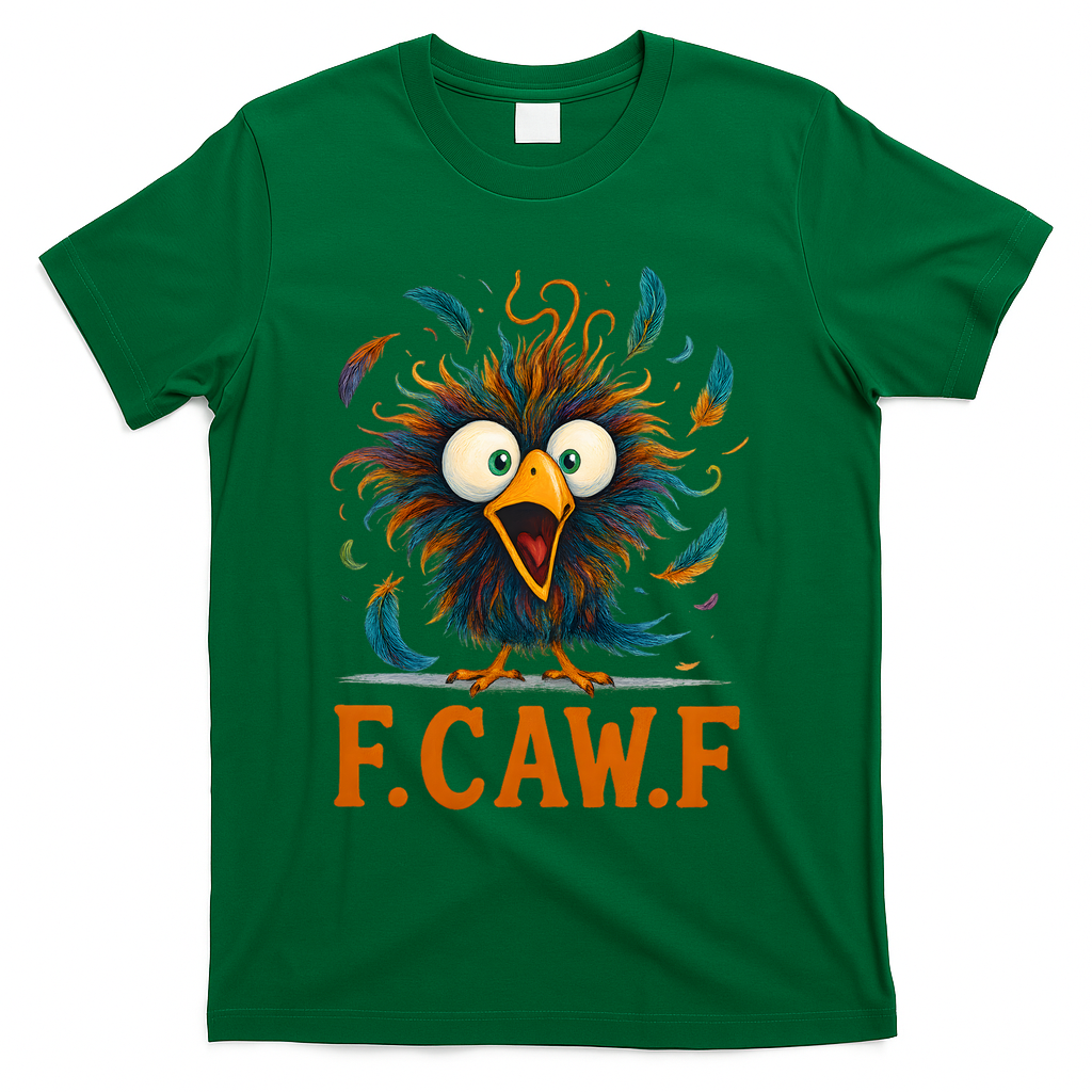 F-Caw-F Funny Rooster Chicken Clucking Meme T-Shirt